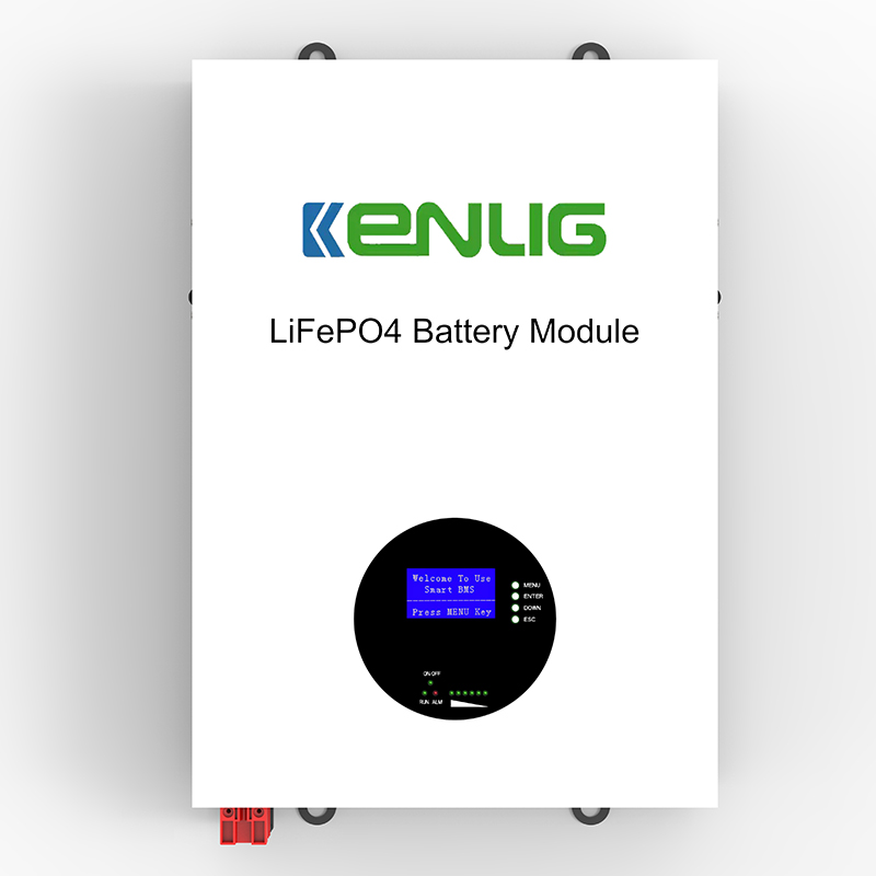 KENLIG LIFEPO4 BATERÍA DE LITHIO 6000 ciclos BMS Sistema Batería montada en la pared LCD Pantalla 48V/51.2V 100AH ​​150AH 200AH Powerwall